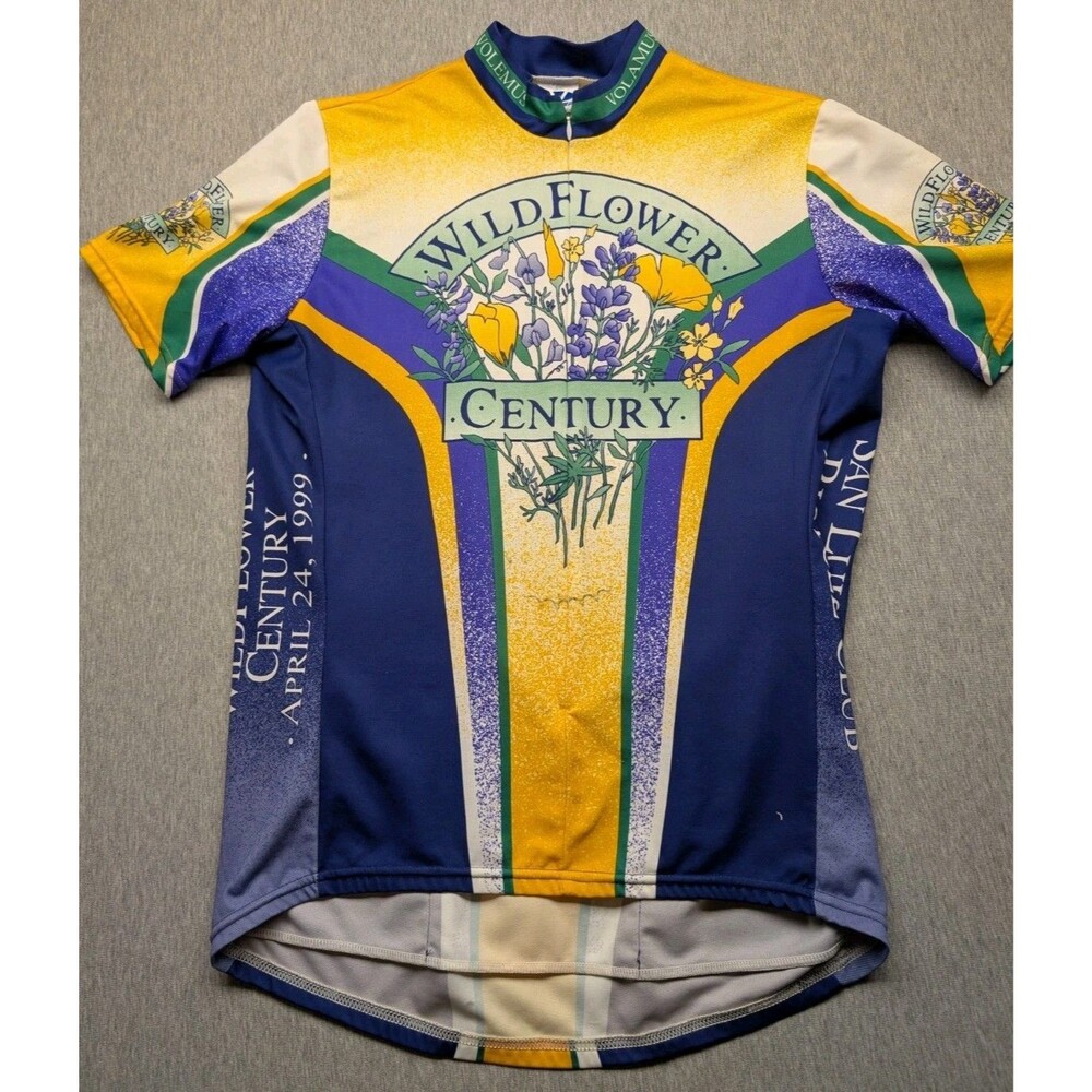 WILD FLOWER 1999 CENTURY CYCLING JERSEY - VOLER MEN'S SIZE LARGE
